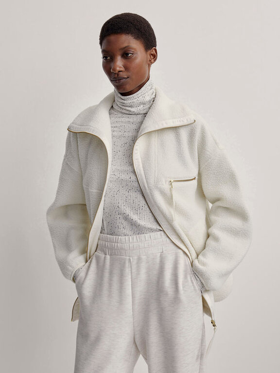 Varley Varley Donley Fleece Jacket Egret
