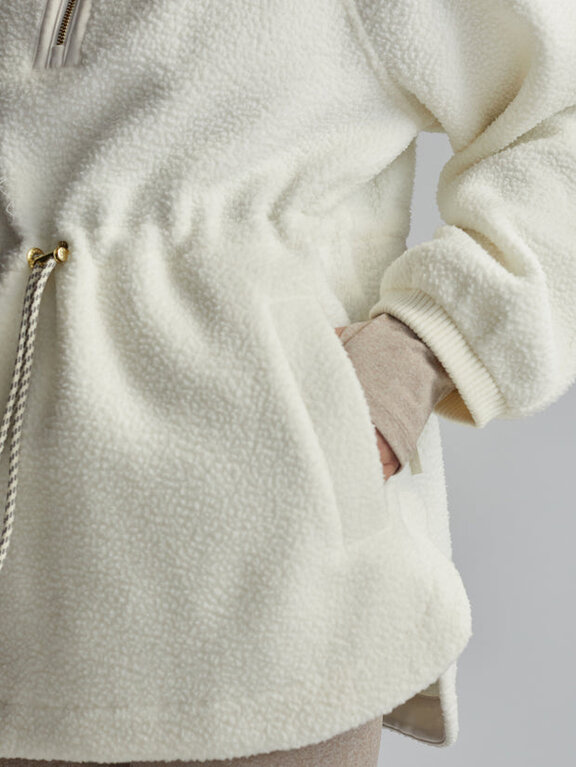 Varley Varley Parnel Half Zip Fleece Egret