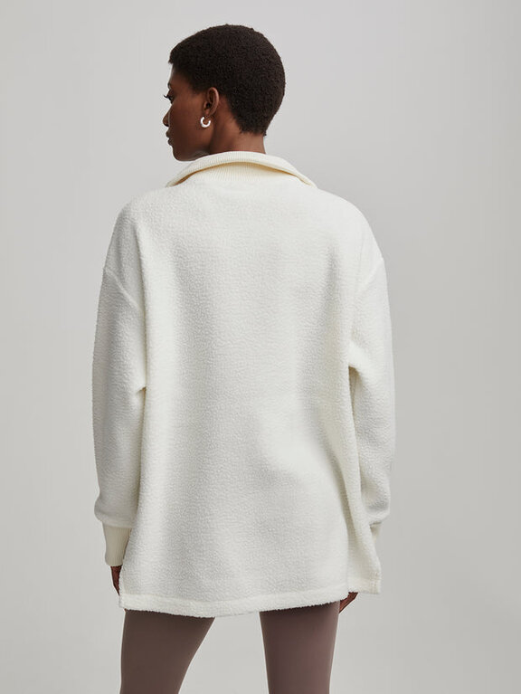 Varley Varley Wallace Half Zip Fleece Egret