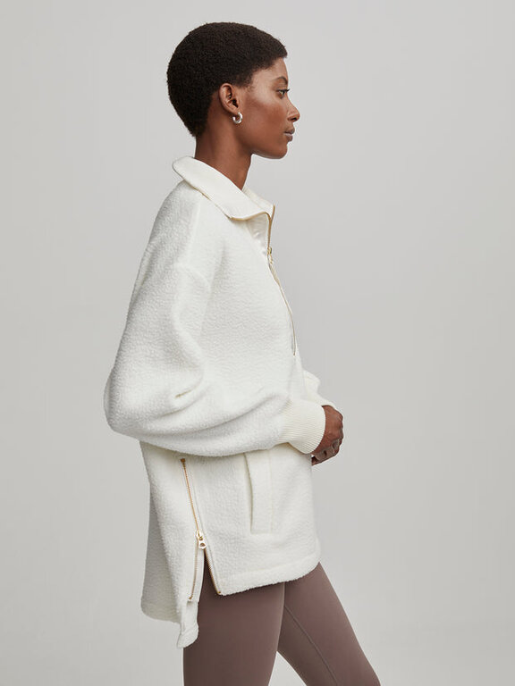 Varley Varley Wallace Half Zip Fleece Egret