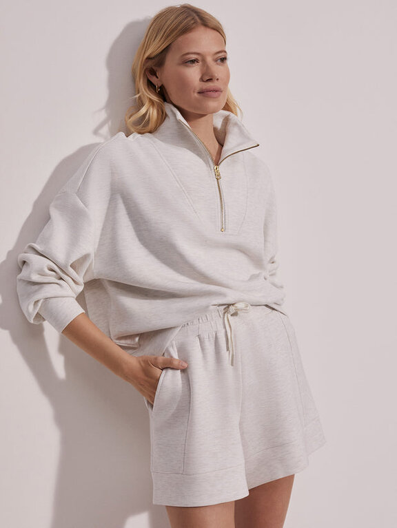 Varley Varley Atrium High Rise Short 4.5 Ivory Marl