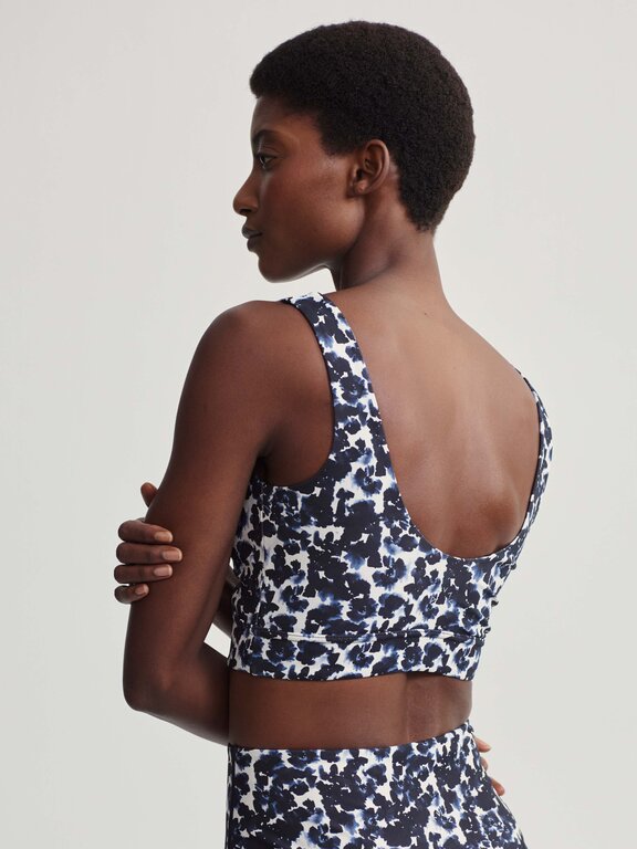 Varley Varley Form Elsie Bra Ink Block Floral