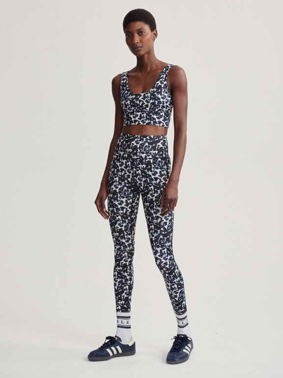 Varley Varley Form Elsie Bra Ink Block Floral