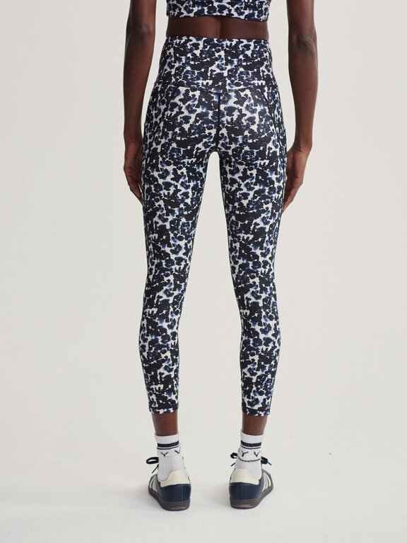 Varley Varley Form High Pocket Legging 25 Ink Block Floral