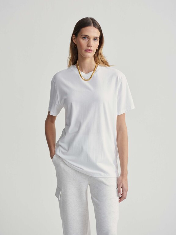 Varley Varley Leighton Boyfriend Tee White