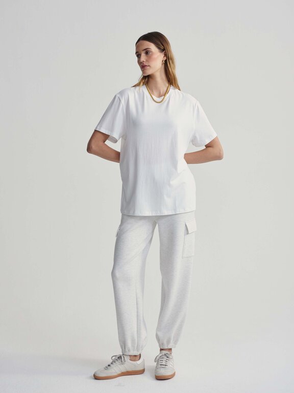 Varley Varley Leighton Boyfriend Tee White