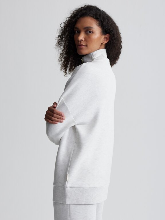 Varley Varley Masie Longline Sweat Ivory Marl