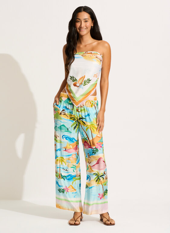 SEAFOLLY Seafolly South Pacific Pant Turquoise