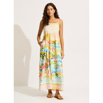 SEAFOLLY Seafolly South Pacific Maxi Dress Turquoise