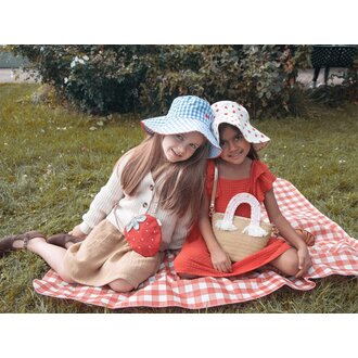 ROCKAHULA ROCKAHULA Cherry Gingham Reversible Sun Hat 3-6 Years