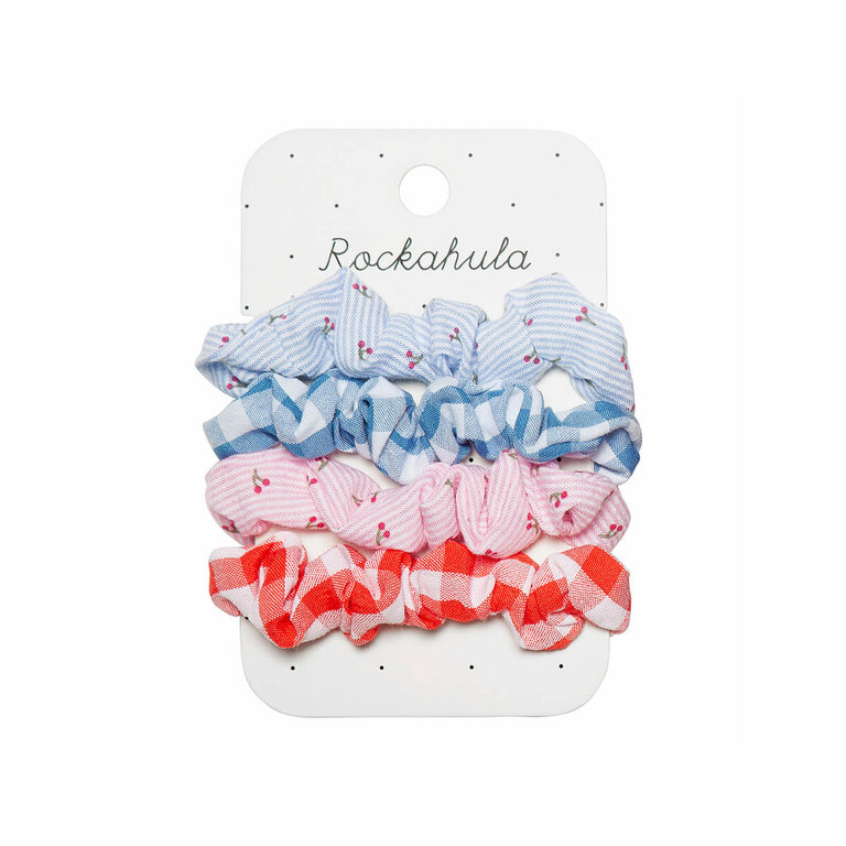 ROCKAHULA ROCKAHULA Cherry Gingham Scrunchie Set