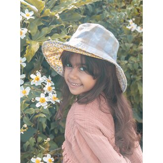 ROCKAHULA ROCKAHULA Ditsy Gingham Reversible Sun Hat 3-6 Years