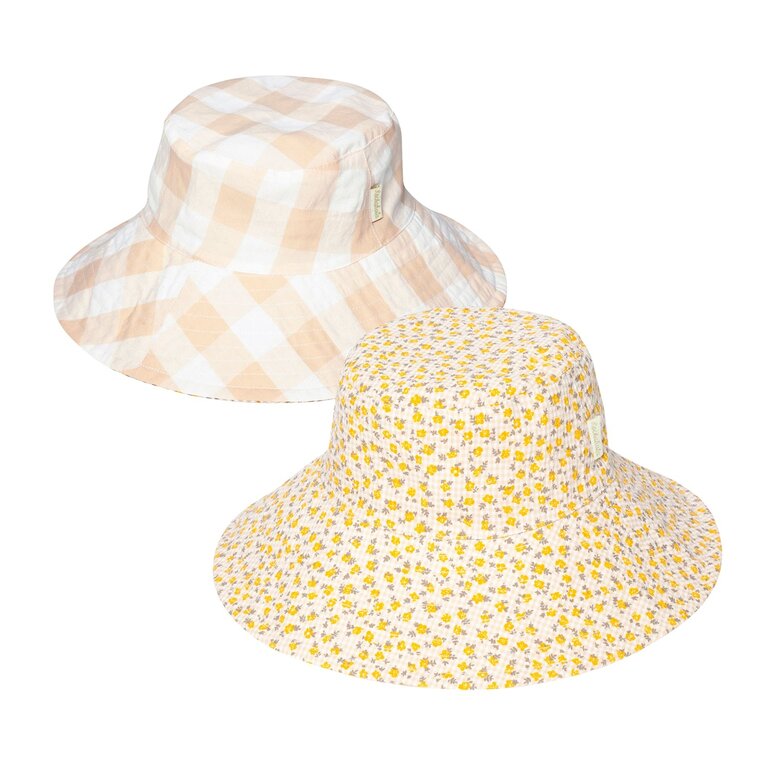 ROCKAHULA ROCKAHULA Ditsy Gingham Reversible Sun Hat 3-6 Years