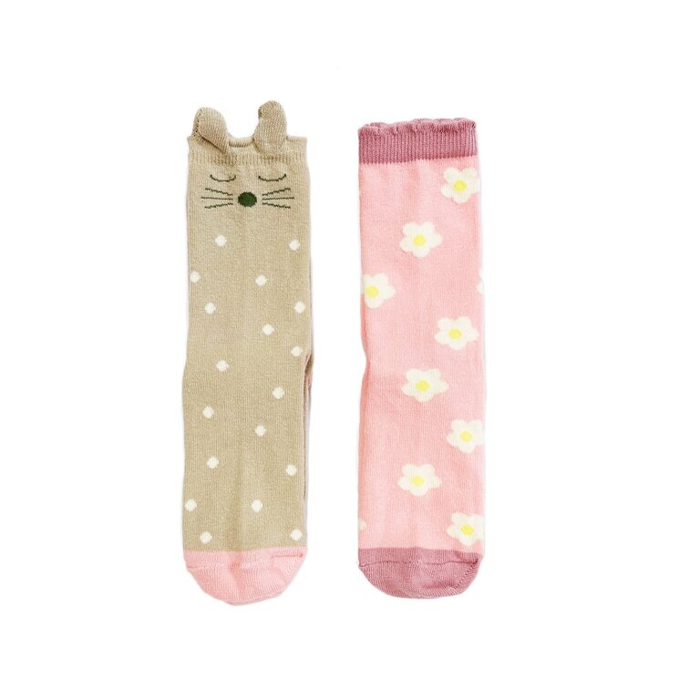 ROCKAHULA ROCKAHULA Flora Bunny 2 Pack Socks 12-3 Jnr