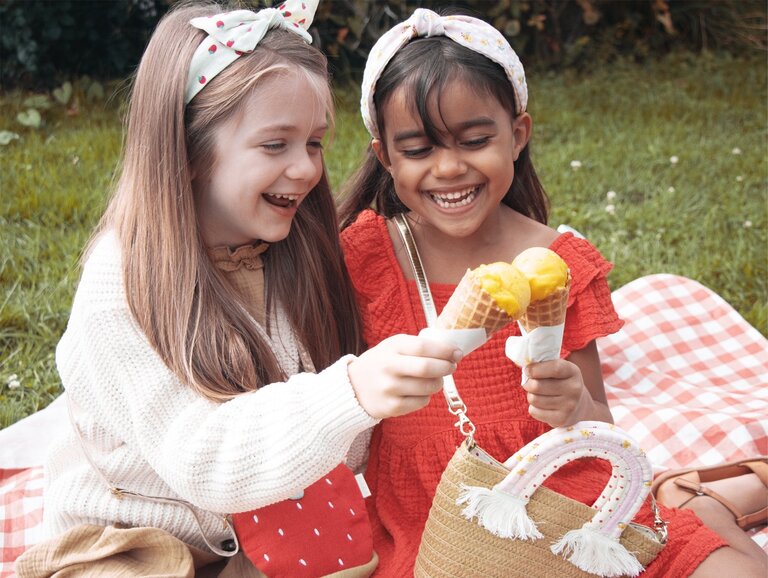 ROCKAHULA ROCKAHULA Picnic Rainbow Handle Basket