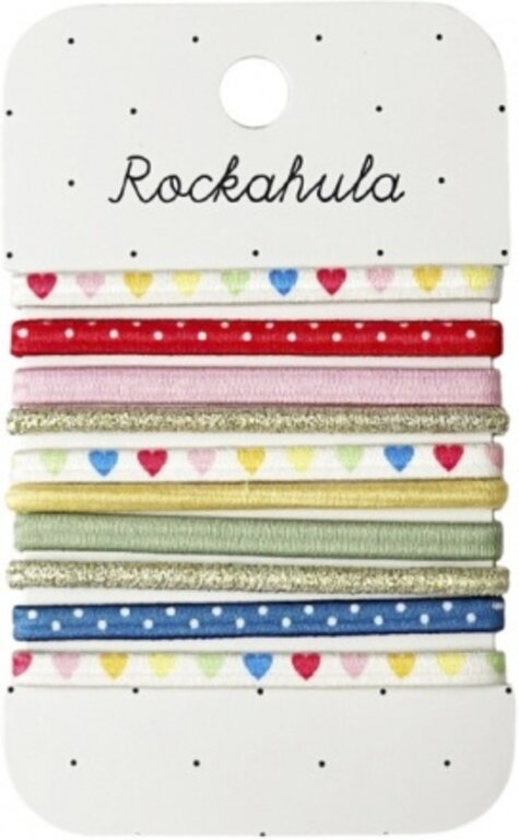 ROCKAHULA ROCKAHULA Rainbow Hearts Elastic Pony Pack