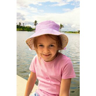 ROCKAHULA ROCKAHULA Rainbow Hearts Reversible Sun Hat 3-6 Years