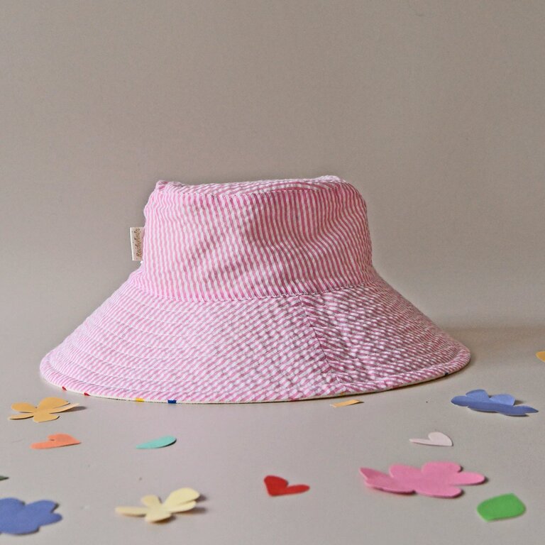 ROCKAHULA ROCKAHULA Rainbow Hearts Reversible Sun Hat 7-10 Years