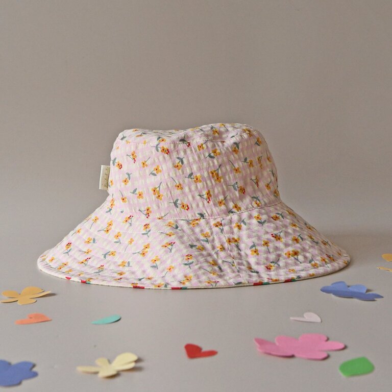 ROCKAHULA ROCKAHULA  Strawberry Fair Reversible Sun Hat 7-10 Years