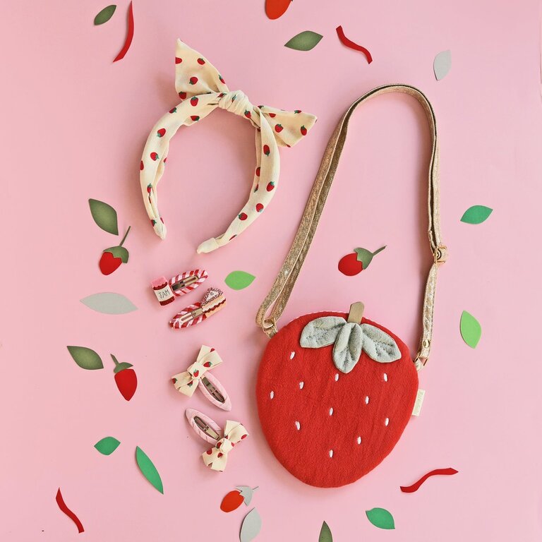 ROCKAHULA ROCKAHULA Strawberry Twisty Bow Clips