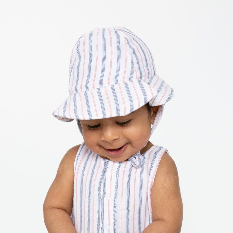 ANGEL DEAR ANGEL DEAR Sunhat NATURAL TICKING STRIPE