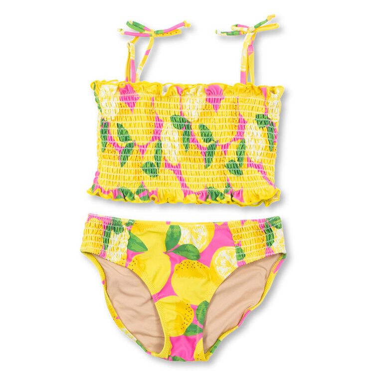 SHADE CRITTERS Shade Critters smocked bikini - summer lemonade multi