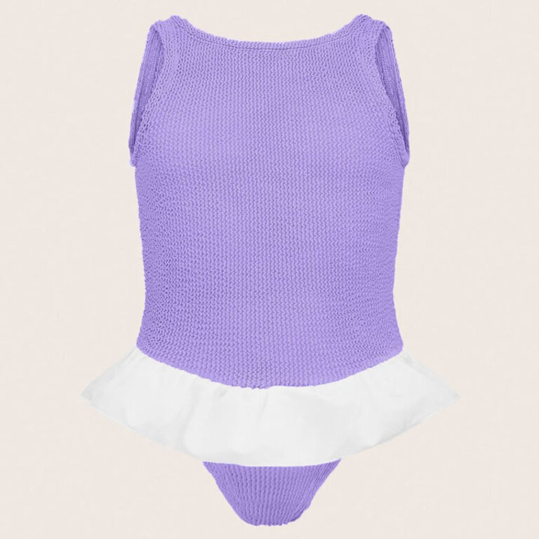 HUNZA G HUNZA G BABY DENISE SWIM CRINKLE - LILAC