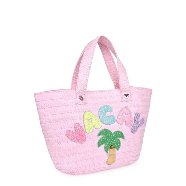 OMG ACCESSORIES OMG VACAY STRAW TOTE