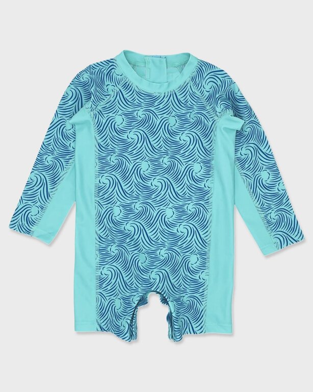 FEATHER 4 ARROW F4A SHOREBREAK L/S BABY SURF SUIT - BEACH GLASS