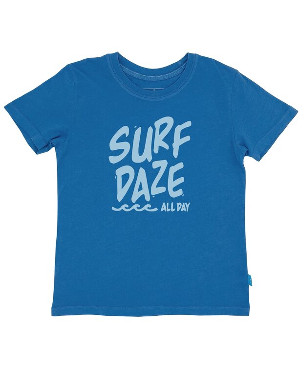 FEATHER 4 ARROW FEATHER 4 ARROW SURF DAZE VINTAGE TEESEASIDE BLUE