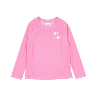 FEATHER 4 ARROW FEATHER 4 ARROW WAVY PALM L/S RASHGUARD PRISM PINK