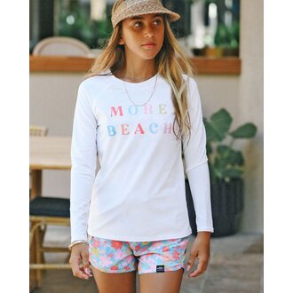 FEATHER 4 ARROW FEATHER 4 ARROW SPRINGTIME FLORAL SURF SHORTBLUE GROTTO