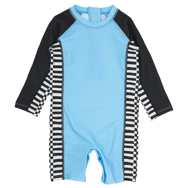 FEATHER 4 ARROW FEATHER 4 ARROW SHOREBREAK L/S BABY SURF SUIT CRYSTAL BLUE