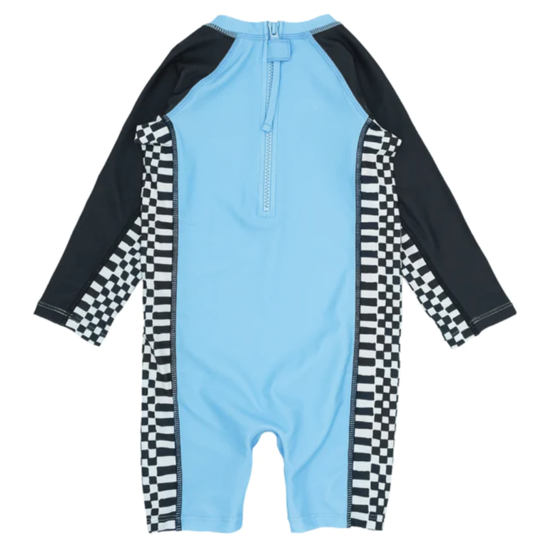 FEATHER 4 ARROW FEATHER 4 ARROW SHOREBREAK L/S BABY SURF SUIT CRYSTAL BLUE