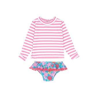 FEATHER 4 ARROW FEATHER 4 ARROW SANDY TOES BABY TWO-PIECE SWIMSUIT PRISM PINK