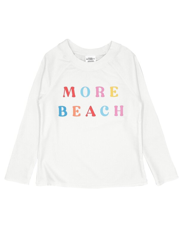 FEATHER 4 ARROW FEATHER 4 ARROW MORE BEACH L/S RASHGUARD WHITE