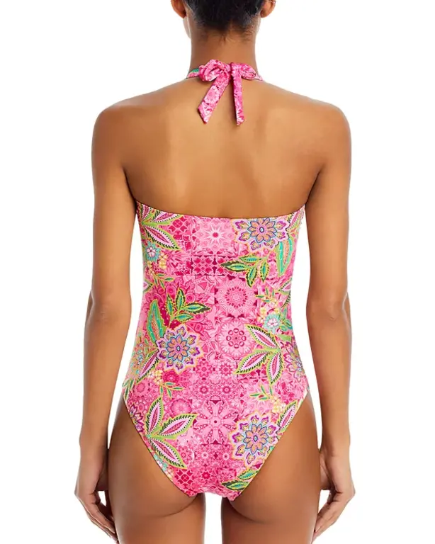 JOHNNY WAS JOHNNY WAS FLAMINGO TWIST ONE PIECE