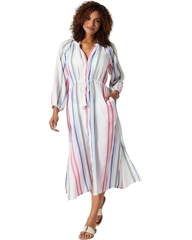 TOMMY BAHAMA TOMMY BAHAMA MULTI STRIPE DOBBY DUSTERWHITE