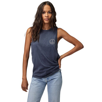 Spiritual Gangster Spiritual Gangster peace double twist tank slate