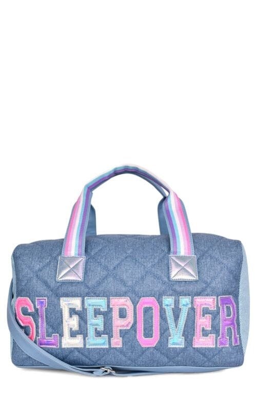 OMG ACCESSORIES OMG SLEEPOVER DENIM DUFFLE BAG