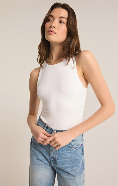 Z SUPPLY Z Supply Seraphine So Smooth Bodysuit White