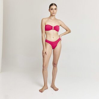 AGUACLARA AGUACLARA FUCHSIA HIGH LEG BOTTOM