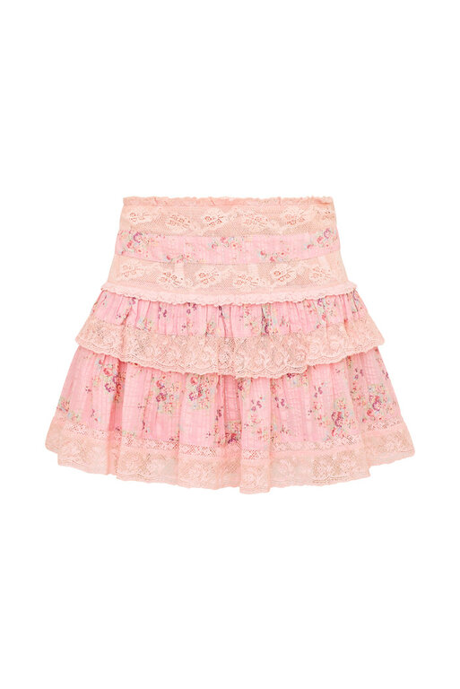 LOVE SHACK FANCY LOVE SHACK FANCY MOYER SKIRT PINK DUSK