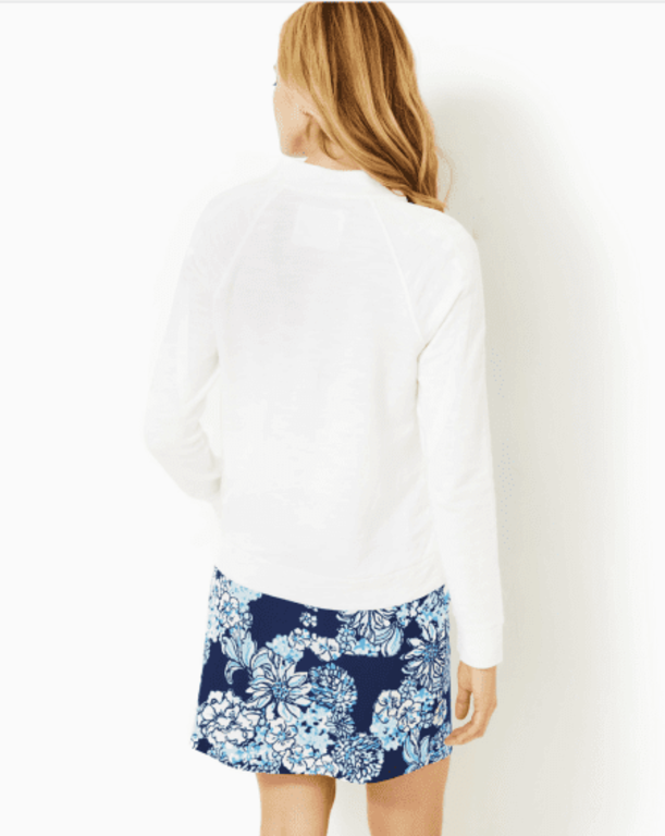 LILLY PULITZER LILLY PULITZER ASHLEE PULLOVER RESORT WHITE