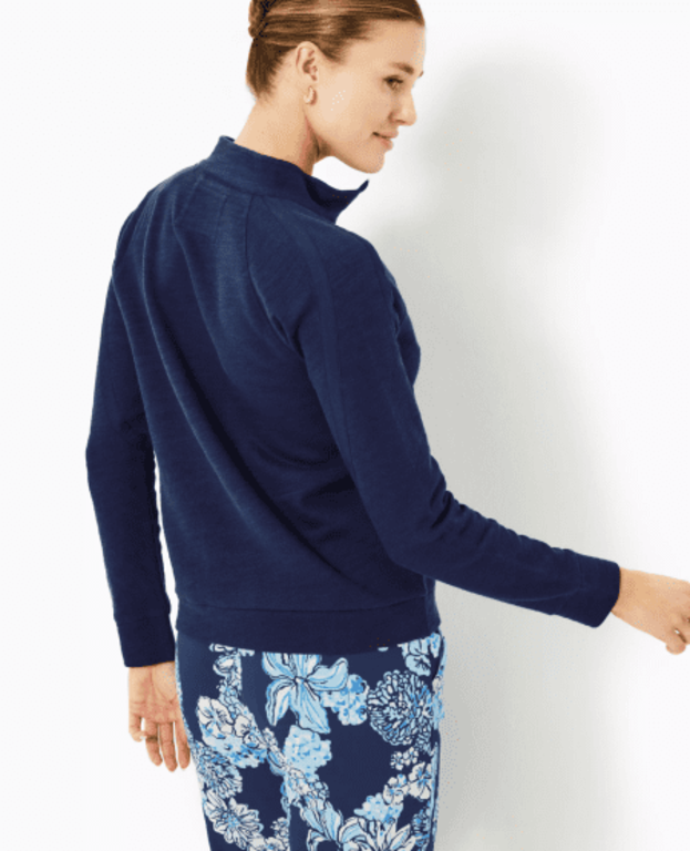 LILLY PULITZER LILLY PULITZER ASHLEE PULLOVER LOW TIDE NAVY