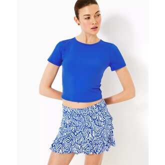 LILLY PULITZER LILLY PULITZER SLICE ACTIVE TEE UPF 50+ MARTINIQUE BLUE