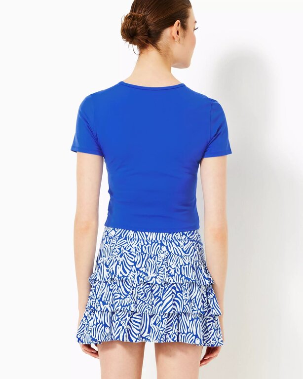 LILLY PULITZER LILLY PULITZER SLICE ACTIVE TEE UPF 50+ MARTINIQUE BLUE