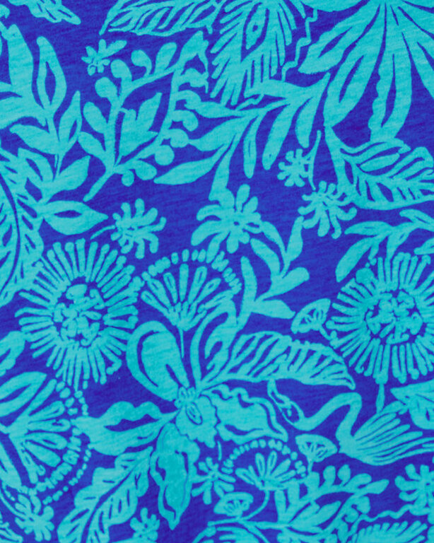 LILLY PULITZER LILLY PULITZER MEREDITH TEE MARTINIQUE BLUE JUNGLE OASIS