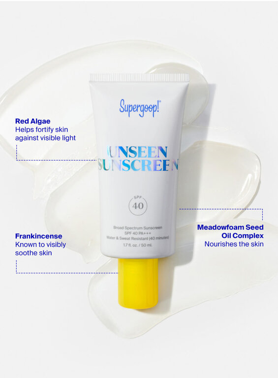 SUPERGOOP SUPERGOOP UNSEEN FACE SUNSCREEN SPF 40