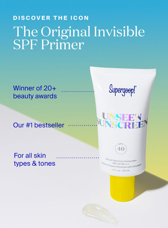 SUPERGOOP SUPERGOOP UNSEEN FACE SUNSCREEN SPF 40